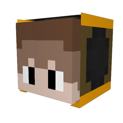 Kyo98 Minecraft avatar head, 3D render