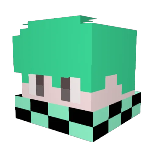 KyoForever Minecraft avatar head, 3D render