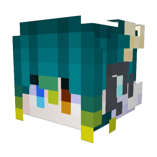 KyoKuniry Minecraft avatar head, 3D render