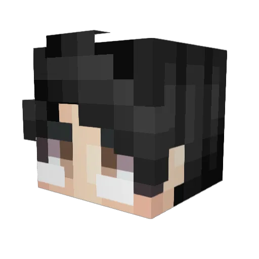 KyoWaa Minecraft avatar head, 3D render