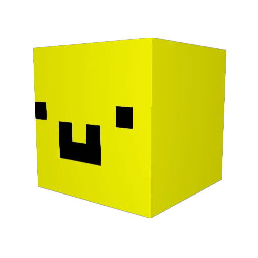 KyoYY Minecraft avatar head, 3D render