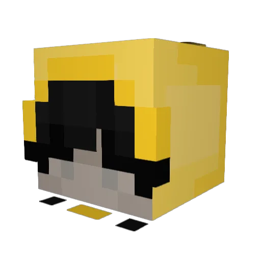 Kyo_oro Minecraft avatar head, 3D render
