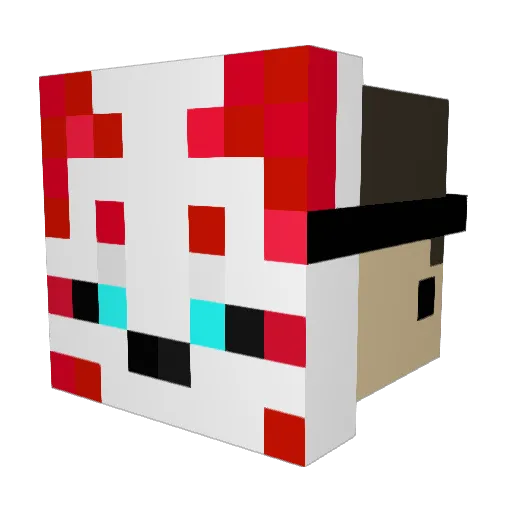 Kyodenne Minecraft avatar head, 3D render