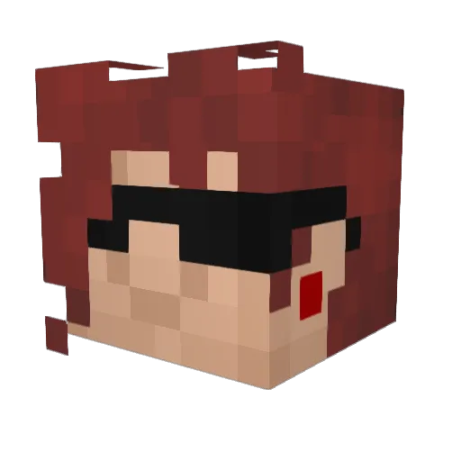 Kyoin Minecraft avatar head, 3D render