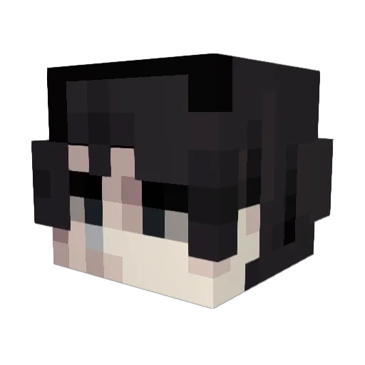 Kyoisit Minecraft avatar head, 3D render