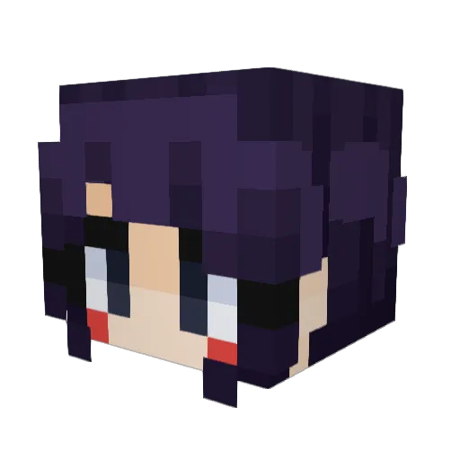 KyokaJiro Minecraft avatar head, 3D render