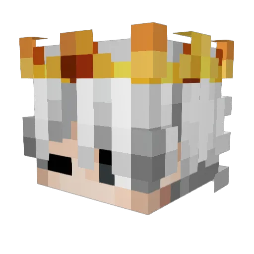 Kyokar Minecraft avatar head, 3D render