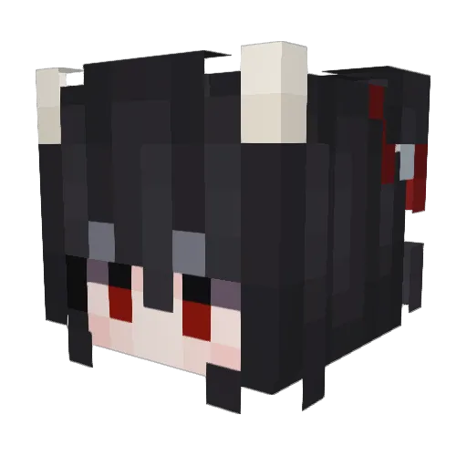 KyokoChan55 Minecraft avatar head, 3D render
