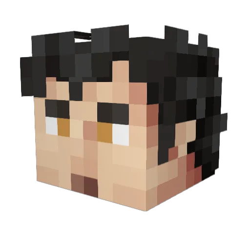 Kyoma40 Minecraft avatar head, 3D render