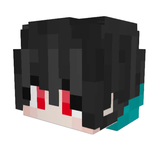 KyoneA Minecraft avatar head, 3D render