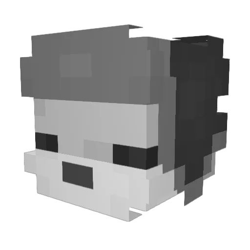 Kyoo12 Minecraft avatar head, 3D render