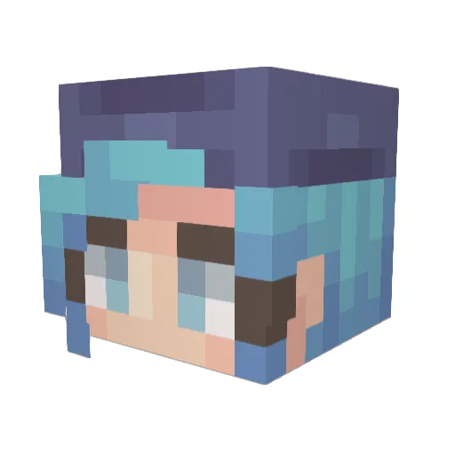 Kyoru_Ookami Minecraft avatar head, 3D render