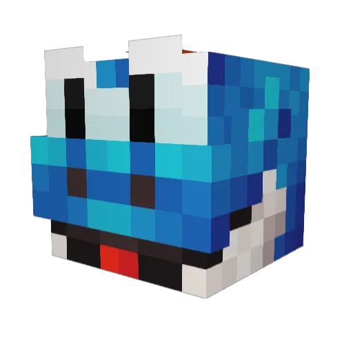 Kyoshi14 Minecraft avatar head, 3D render