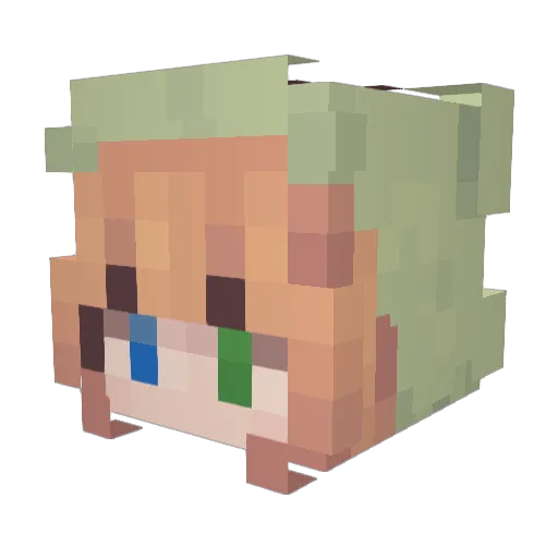 KyoshiGI Minecraft avatar head, 3D render