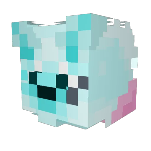 Kyoshiixx Minecraft avatar head, 3D render