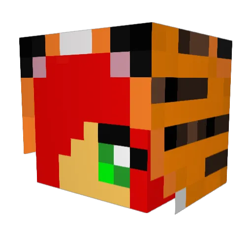 Kyota16 Minecraft avatar head, 3D render