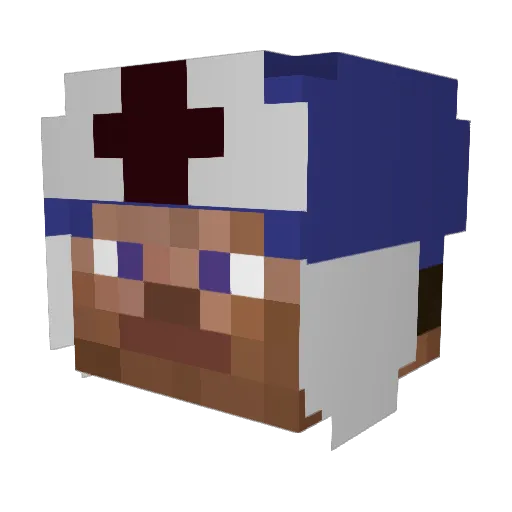 KyotoJacker Minecraft avatar head, 3D render