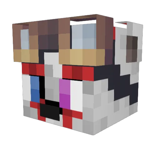 Kyoto_Kitsune Minecraft avatar head, 3D render