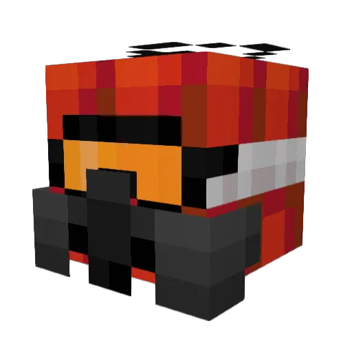 Kyotonohara Minecraft avatar head, 3D render
