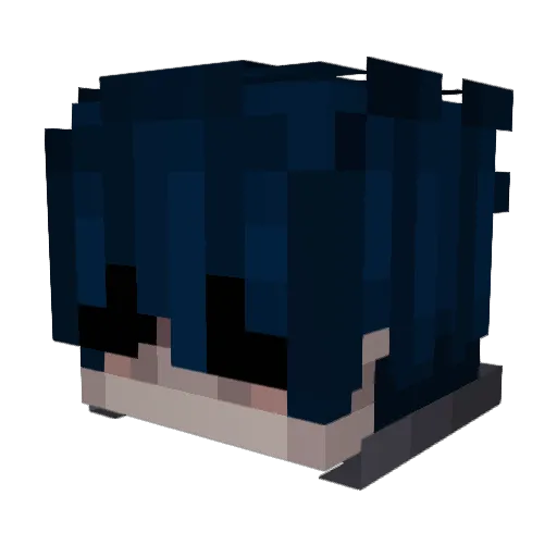 Kyott Minecraft avatar head, 3D render