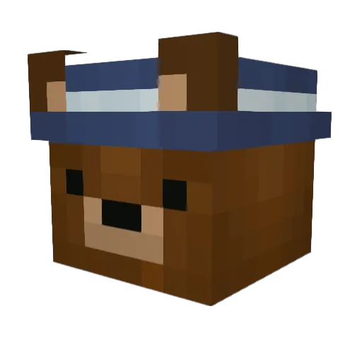 Kyotto666 Minecraft avatar head, 3D render