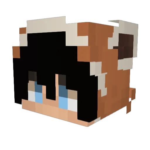 Kyou98 Minecraft avatar head, 3D render