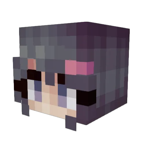 KyouFPS Minecraft avatar head, 3D render