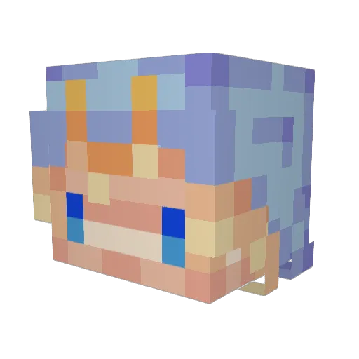 KyouPT Minecraft avatar head, 3D render