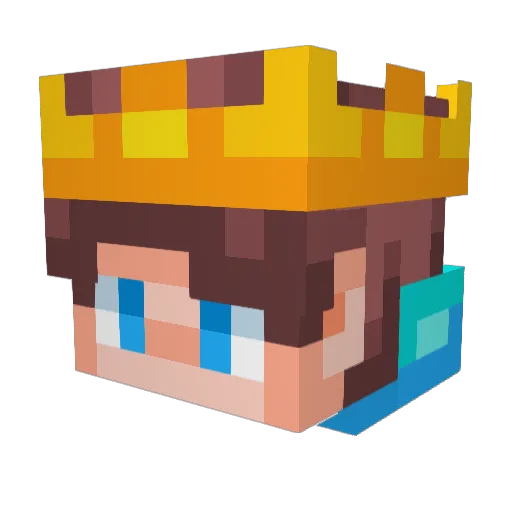 Kyoukus Minecraft avatar head, 3D render