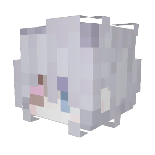 Kyow Minecraft avatar head, 3D render