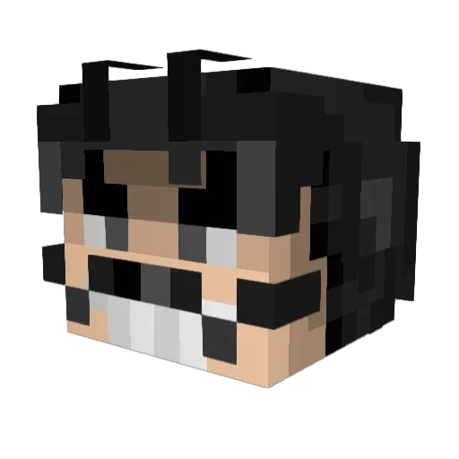 Kyoya808 Minecraft avatar head, 3D render