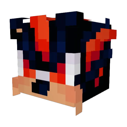Kypest Minecraft avatar head, 3D render