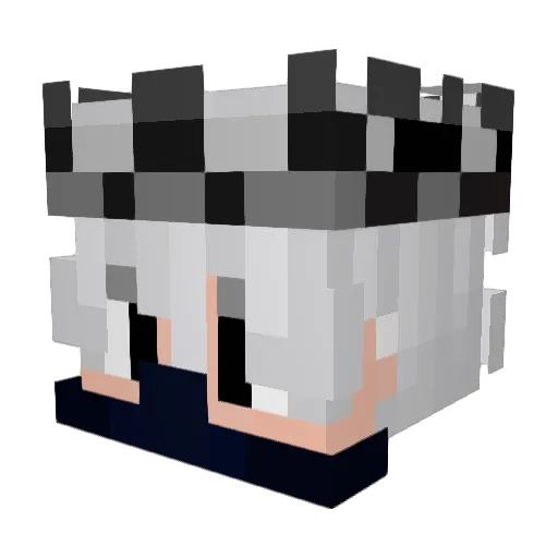 Kyphrex Minecraft avatar head, 3D render