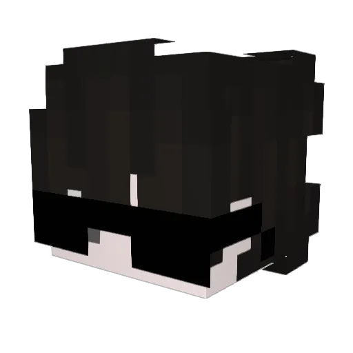 Kypsky Minecraft avatar head, 3D render