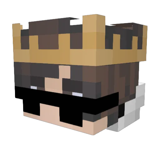 Kypton Minecraft avatar head, 3D render