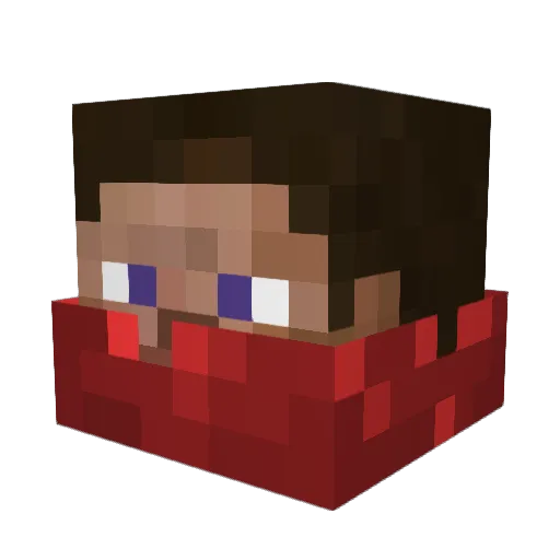 KyqtaO_N Minecraft avatar head, 3D render
