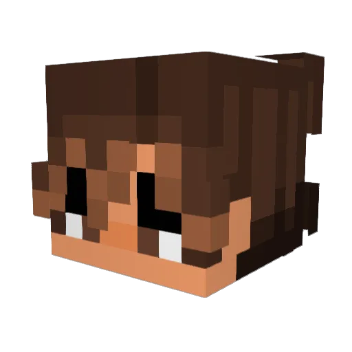 Kyr0nx Minecraft avatar head, 3D render
