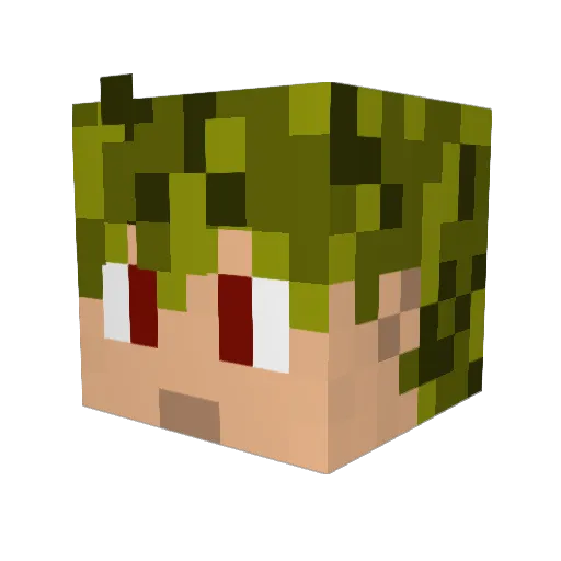 Kyraanimallover Minecraft avatar head, 3D render