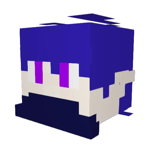 Kyrenic000 Minecraft avatar head, 3D render