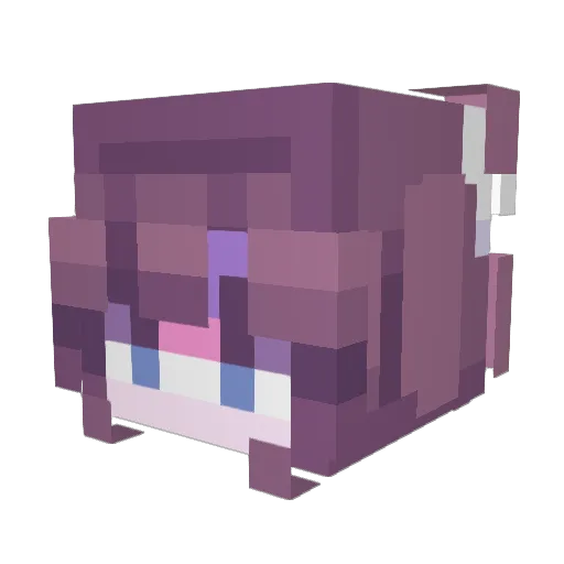 Kyriany Minecraft avatar head, 3D render