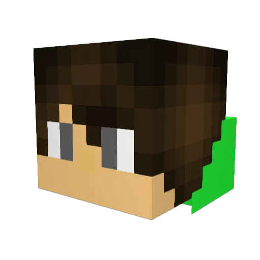 KyrieBryant Minecraft avatar head, 3D render