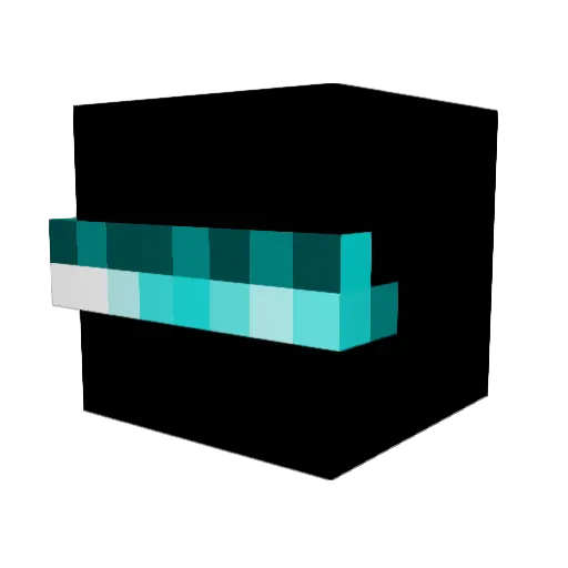 KyrieCurry Minecraft avatar head, 3D render