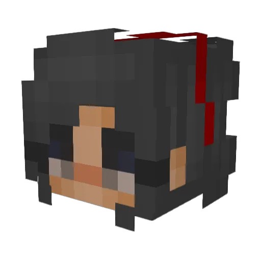 Kyriielle Minecraft avatar head, 3D render