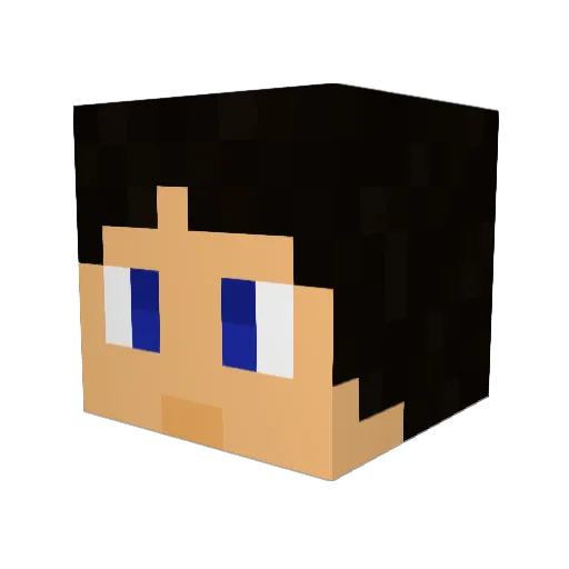 KyrilHD Minecraft avatar head, 3D render