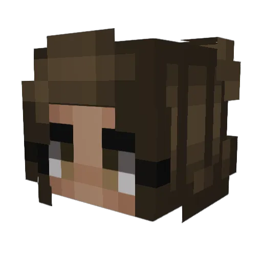 KyrineM_ Minecraft avatar head, 3D render