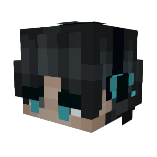 Kyriostrd Minecraft avatar head, 3D render