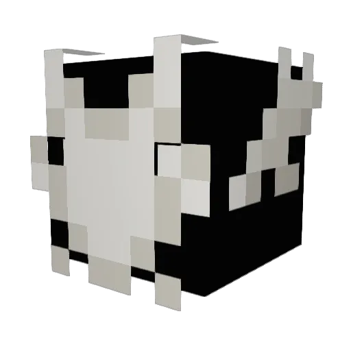 Kyrkegrim Minecraft avatar head, 3D render