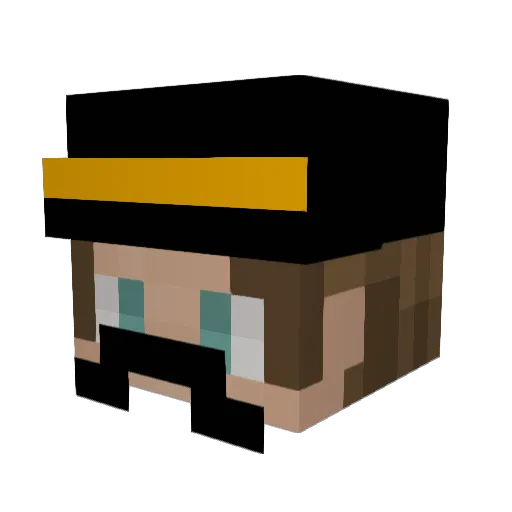 Kyrlick_swag Minecraft avatar head, 3D render