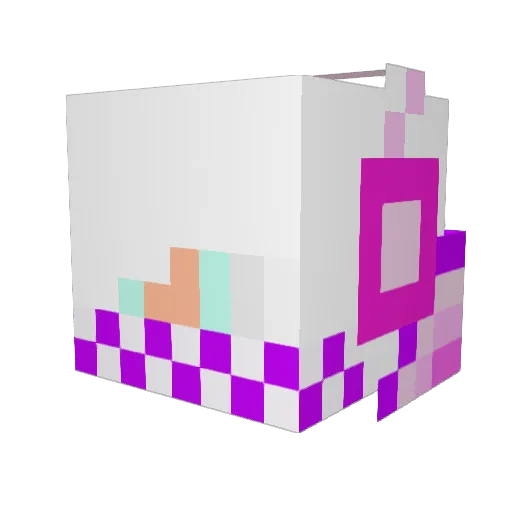 Kyro13 Minecraft avatar head, 3D render