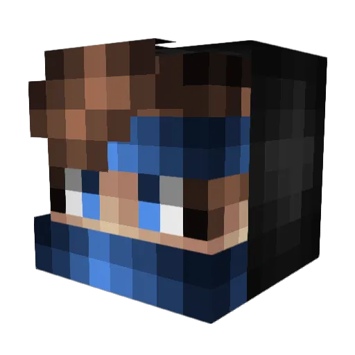 Kyro3313 Minecraft avatar head, 3D render